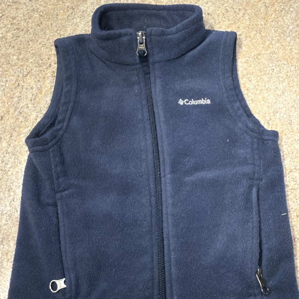 Columbia Dark Blue Fleece Vest